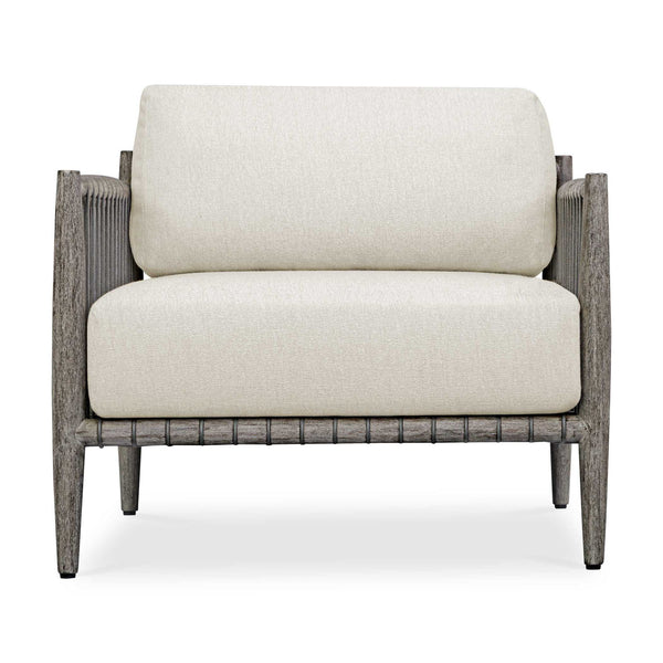 Borneo - Outdoor Lounge Chair - White / Dark Gray