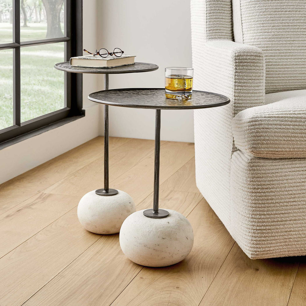 Button Up - Accent Table - Bronze