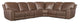 Dark Brown / 6 Pc. Reclining Sectional