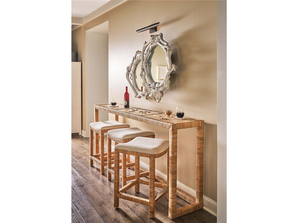 Weekender Coastal Living Home / Sandbar - Console With 3 Stools - Light Brown