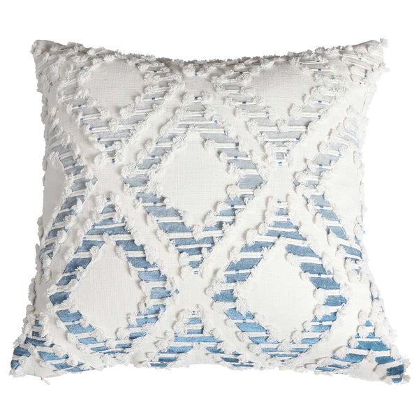 Fringe Element - Pillow - Ombre Blue