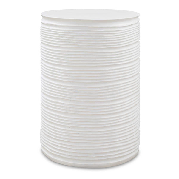 Borderline - White Drum Table