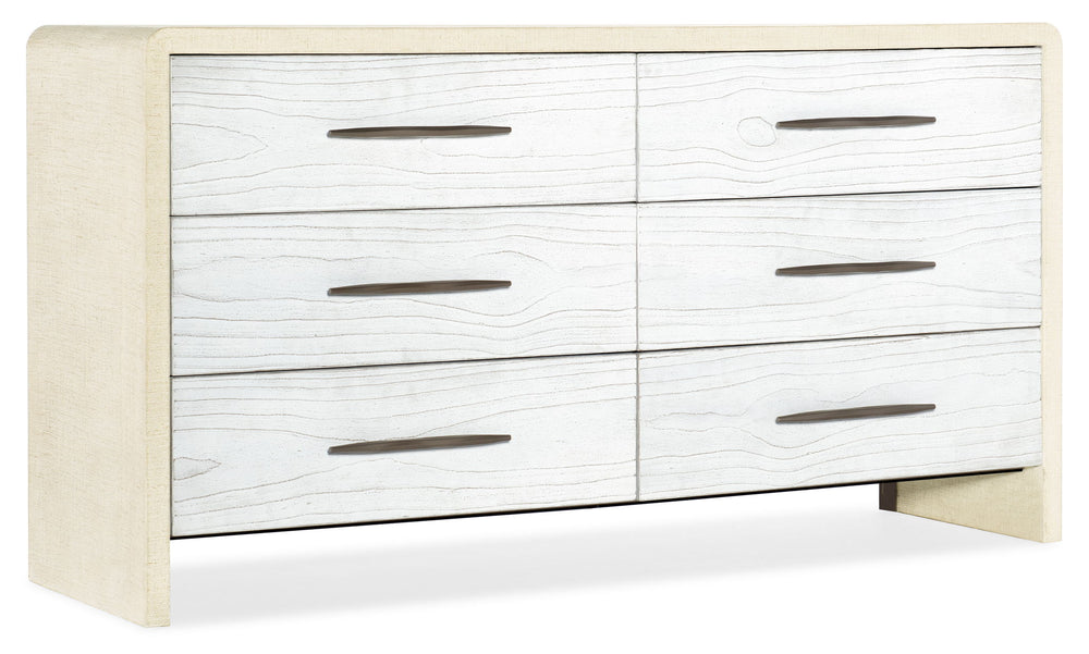 Cascade - 6-Drawer Dresser - White