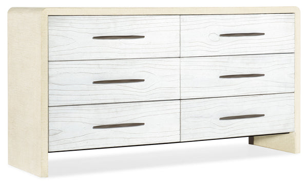 Cascade - 6-Drawer Dresser - White