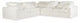 White / 5 Pc. Sectional