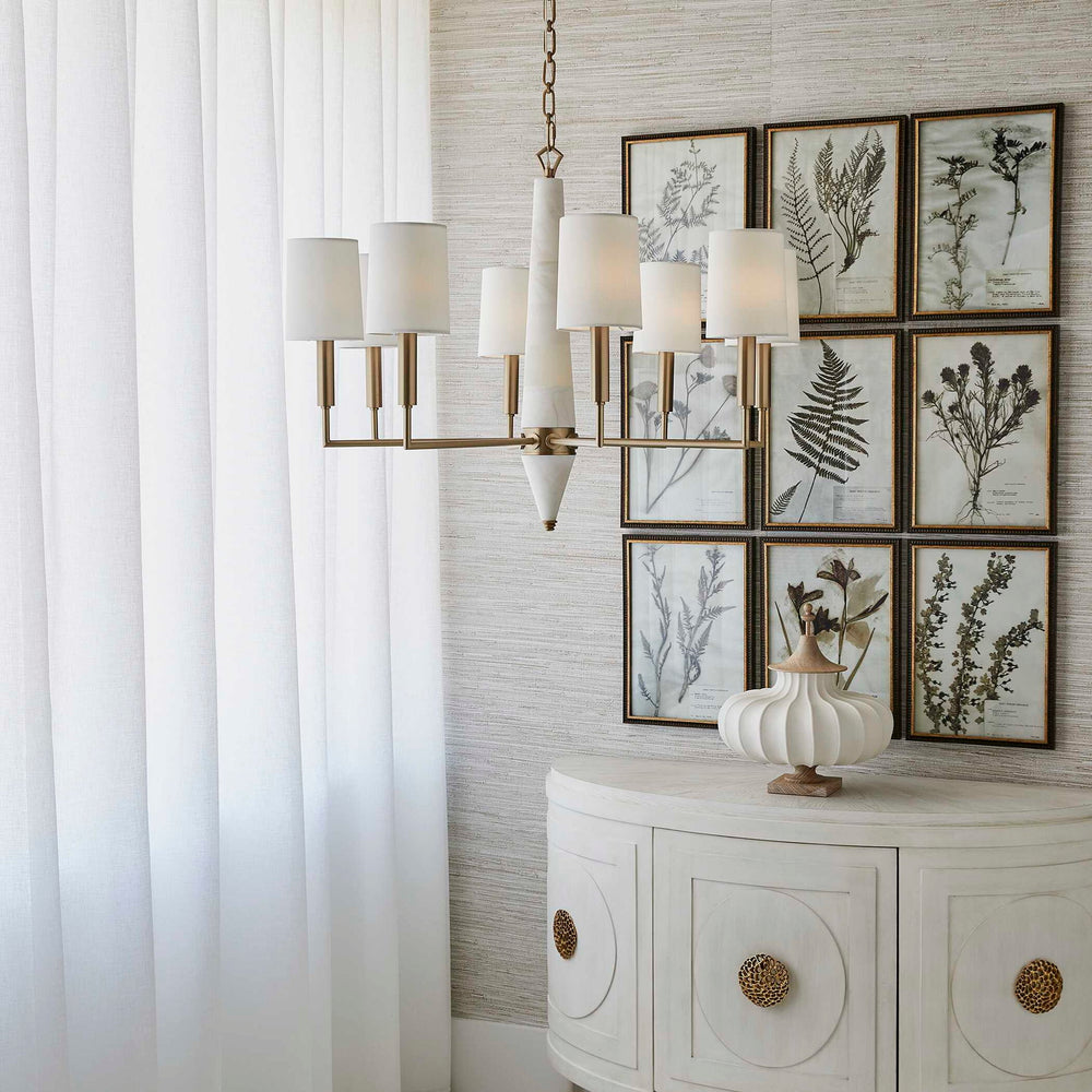 Gathering - 8 Light Chandelier - Brass
