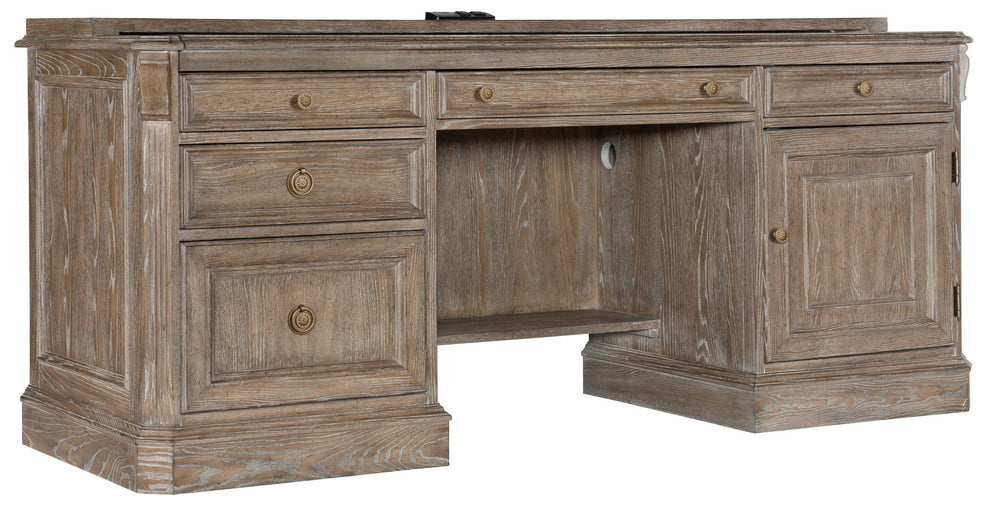 Sutter - Computer Credenza - Light Brown