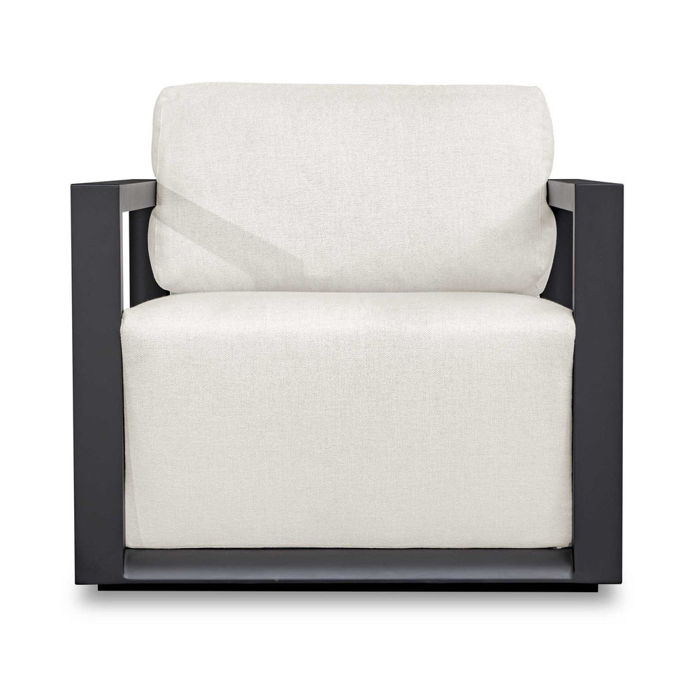 Remsen - Outdoor Lounge Chair - Black / Oyster
