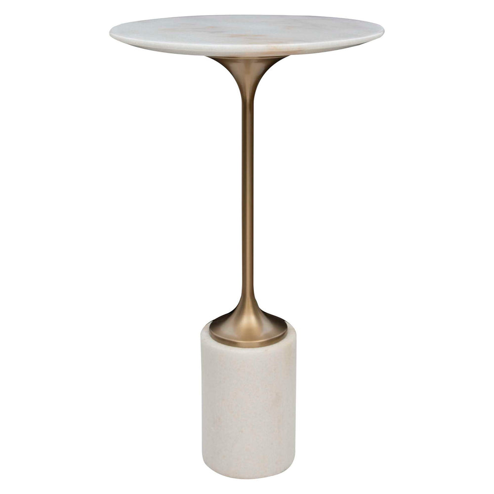 Trumpet - Accent Table - Gold / White