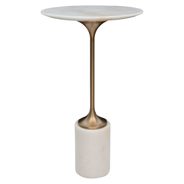 Trumpet - Accent Table - Gold / White