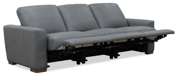 MS - Optimus Three Seat Power Sofa - Dark Gray