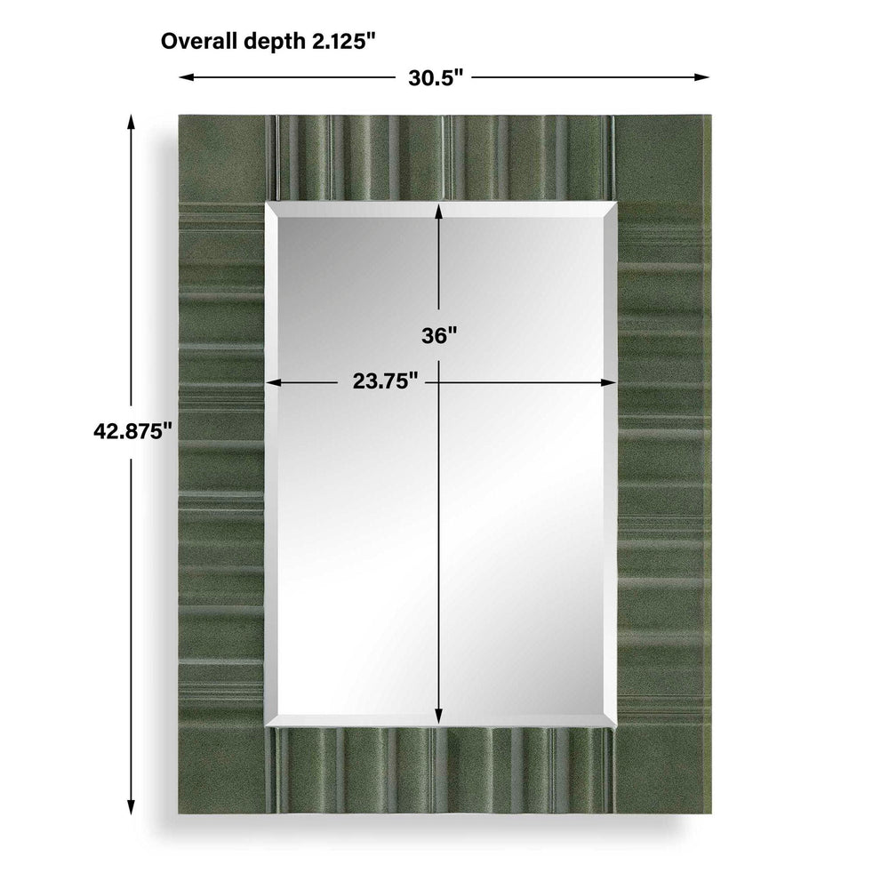 Quincey - Mirror - Olive Green