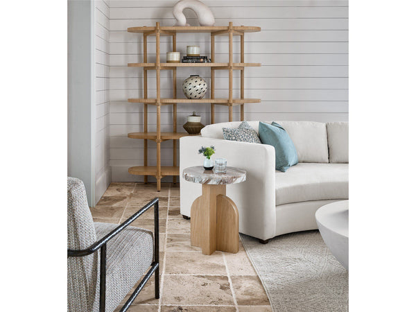 Modern - Riverine Accent Table - Light Brown