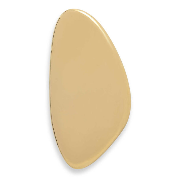 Jelly Bean - 42" x 18" Wall Sculpture - Gold