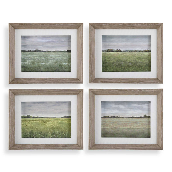 Quiet Meadows - Framed Prints (Set of 4)