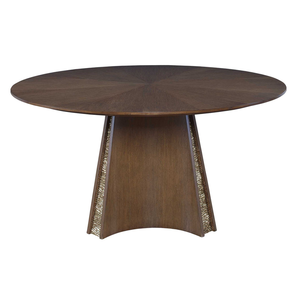 Gold Rush - Dining Table - Woodtone / Brass