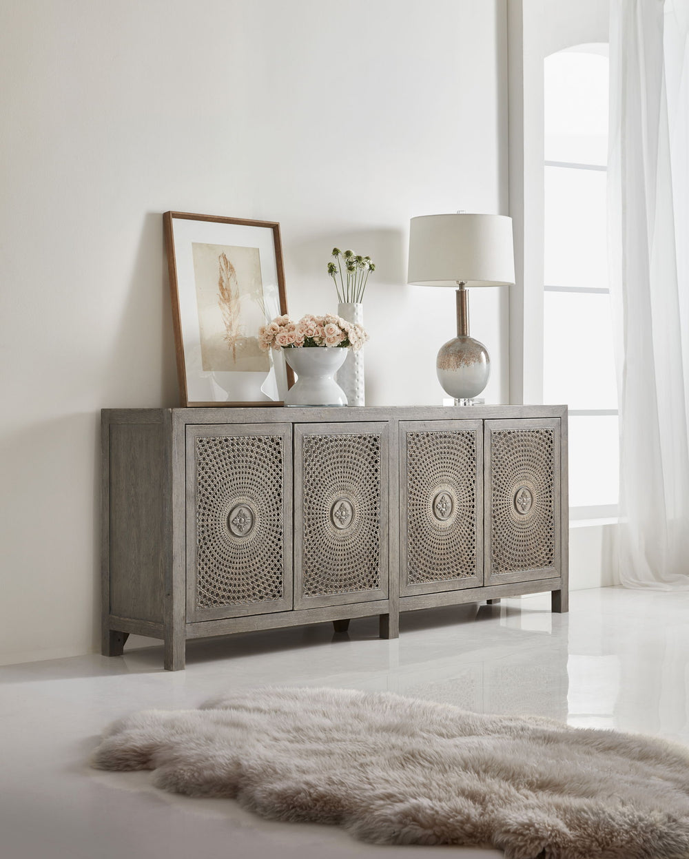Melange - Emmett Entertainment Console - Dark Gray