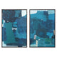 Blue / 50.25"W x 2.25"D x 74.25"H