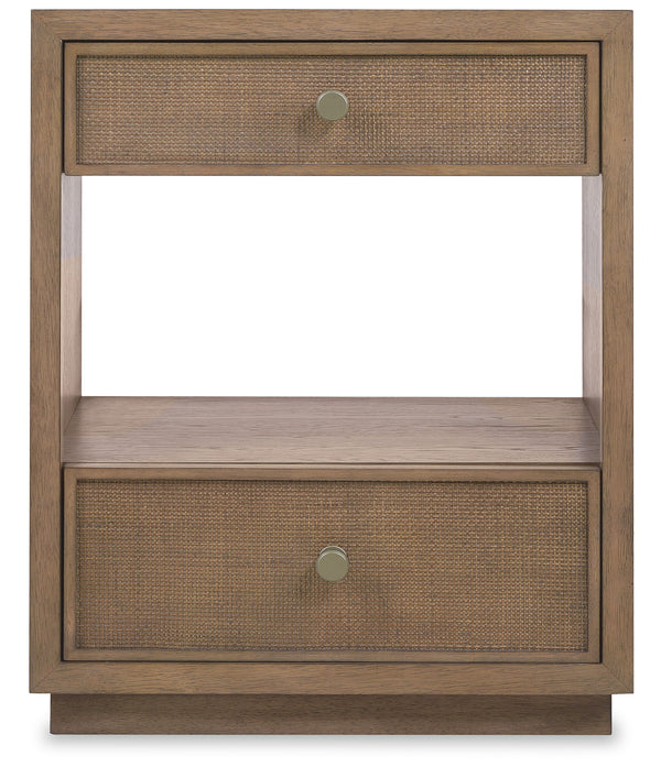 Sonnet - Two-Drawer Nightstand - Dark Gray