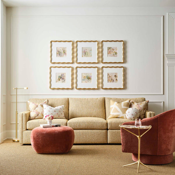 Floral Dollop - Floor Lamp - Gold