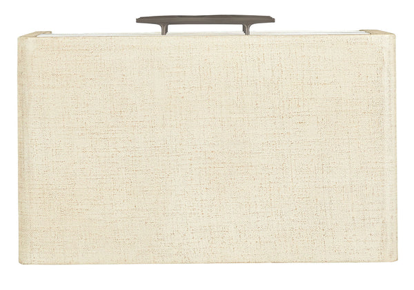 Cascade - 3-Drawer Nightstand - Beige / White