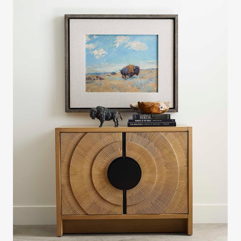 On Target - 2 Door Cabinet - Bronze / Woodtone