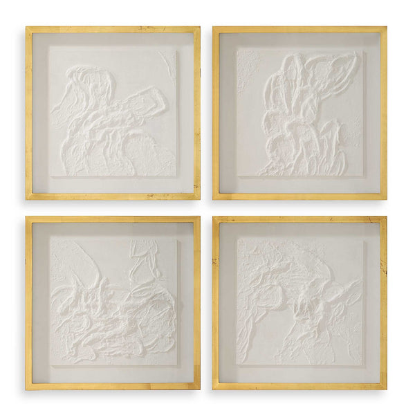 Fourfold - Framed Prints (Set of 4) - Gold