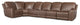 Dark Brown / 6 Pc. Sectional