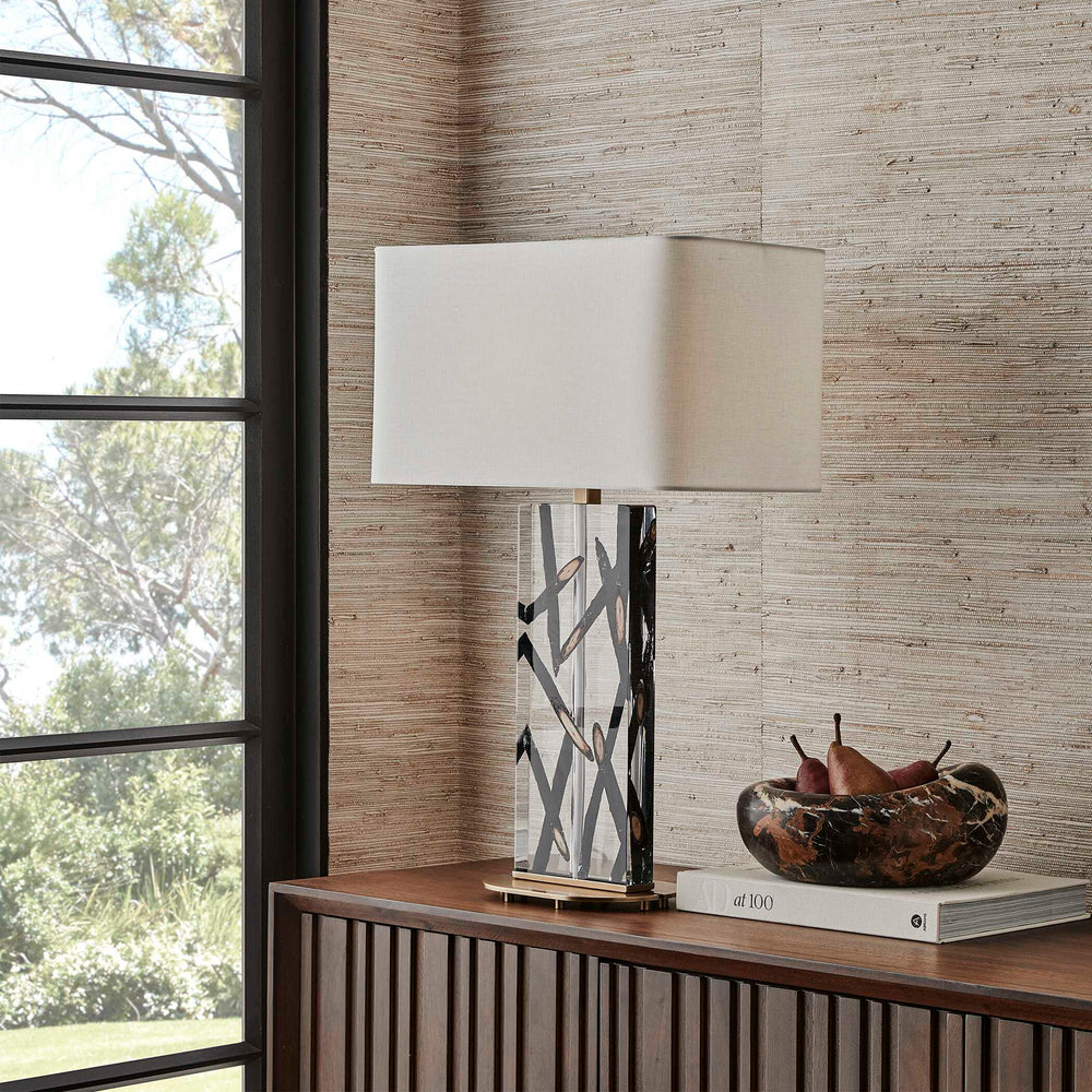 Stick With It - Table Lamp - Black / White
