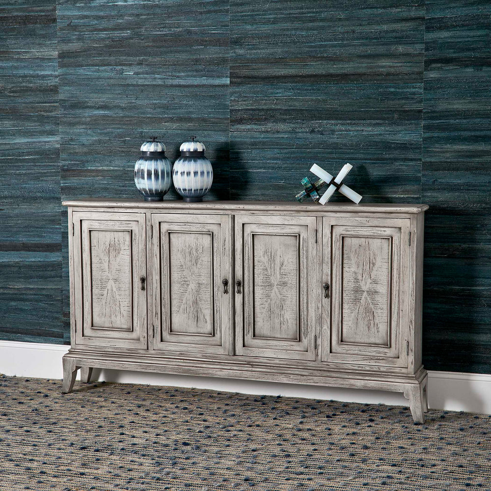 Nyle - 4 Door Cabinet - Gray