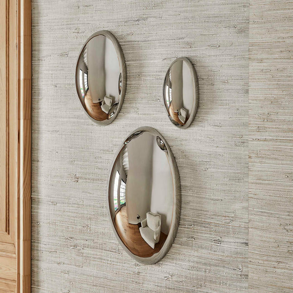 Dew - Metal Wall Decor (Set of 3) - Pearl Silver