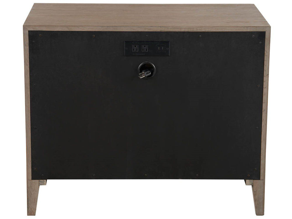 Modern - Cove Drawer Nightstand - Dark Brown