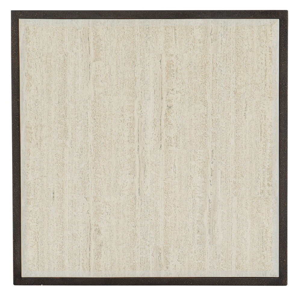 Melange - End Table - White
