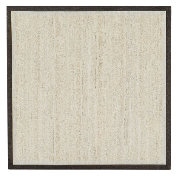 Melange - End Table - White