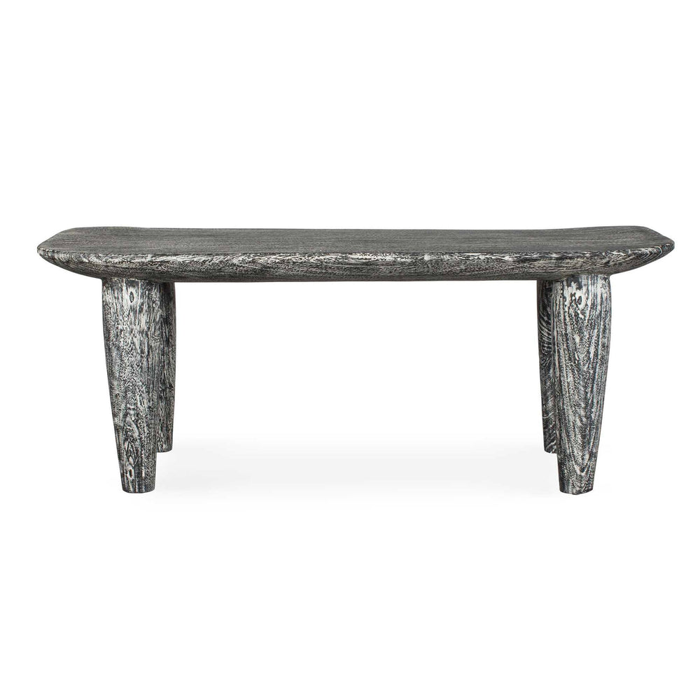 Fade To Black - Wood Bench - Black / White