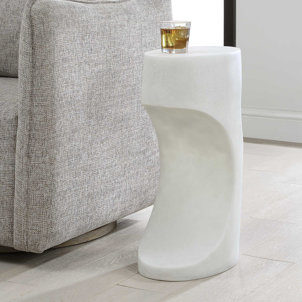 Stevie - Indoor-Outdoor Accent Table - White