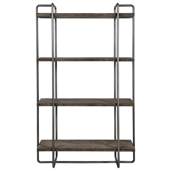 Stilo - Urban Industrial Etagere - Dark Brown