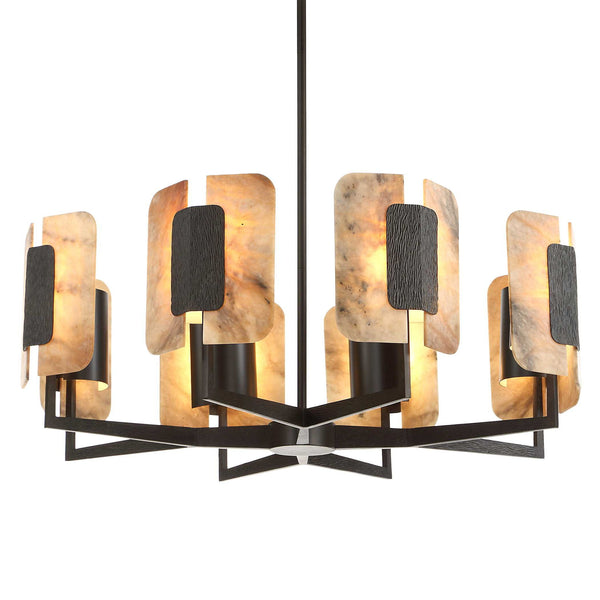 Open Book - Pendant - Dark Bronze / Beige