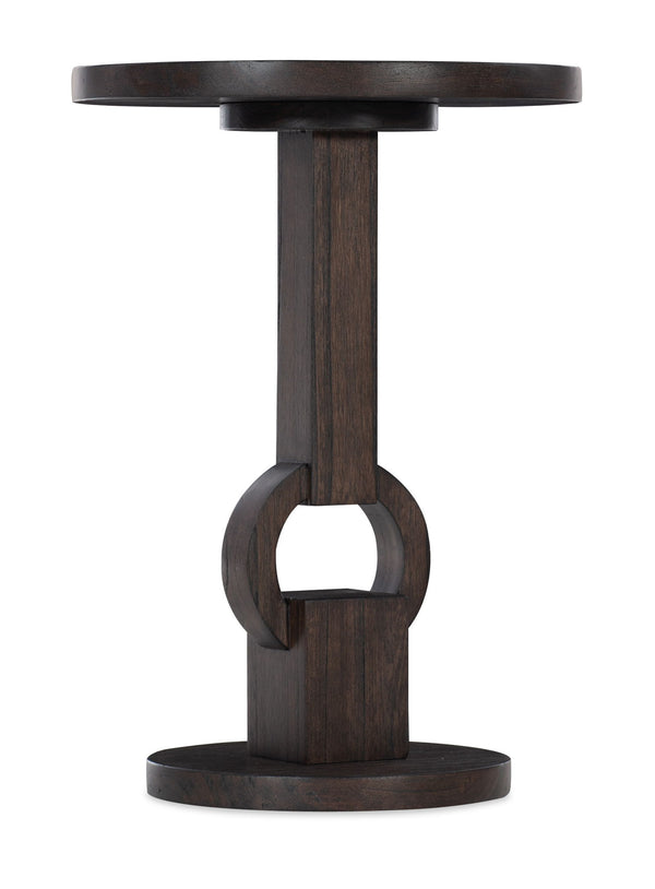 Commerce And Market - Round Side Table - Dark Brown