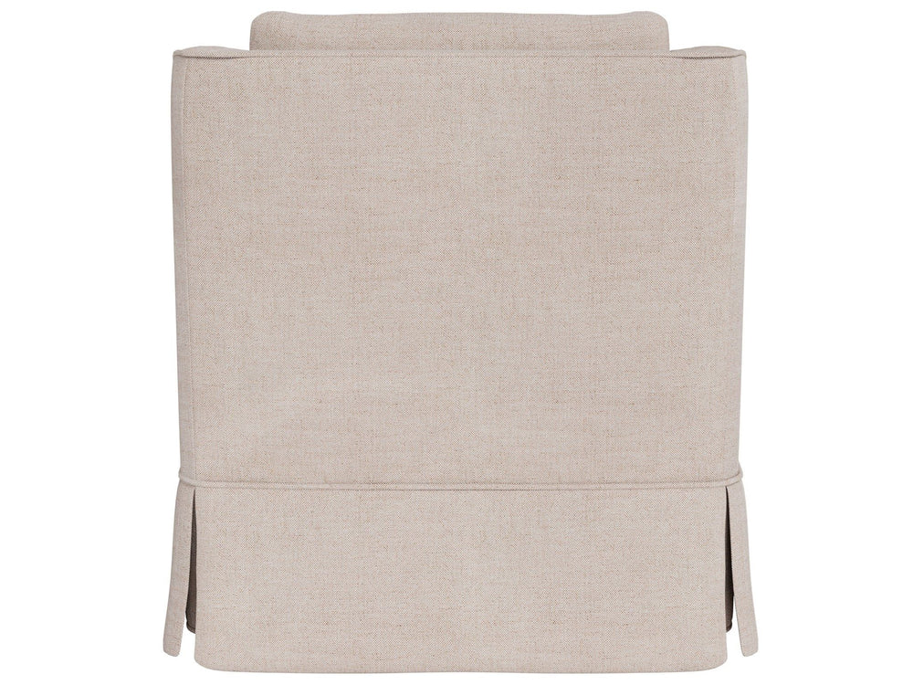 Henri - Skirted Swivel Chair, Special Order - Beige