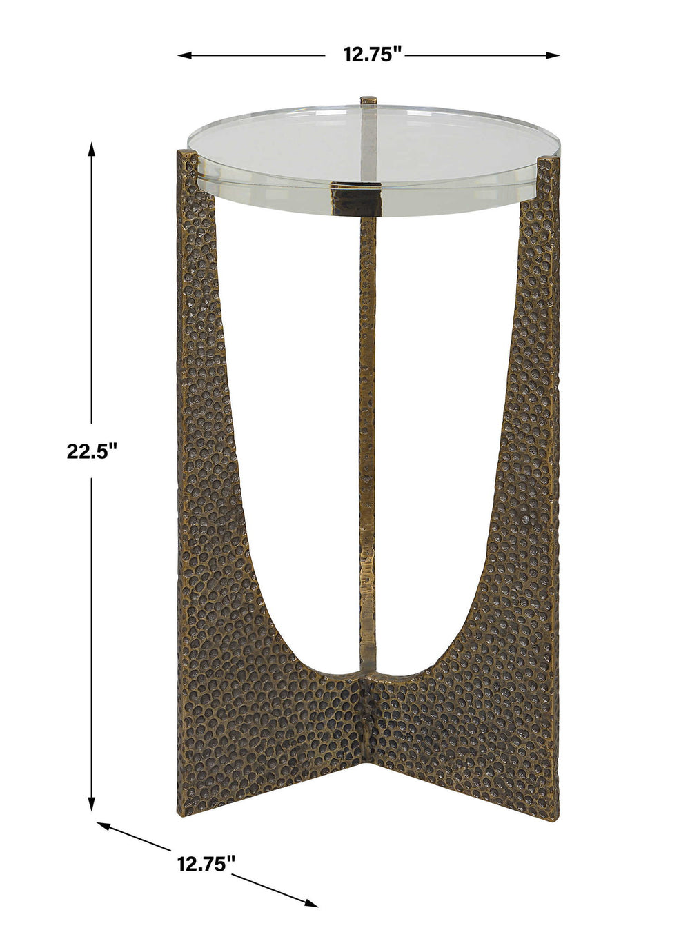 Trifecta - Drink Table - Brass / Bronze