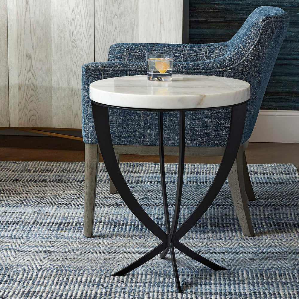 Coronation - Accent Table - Black / White