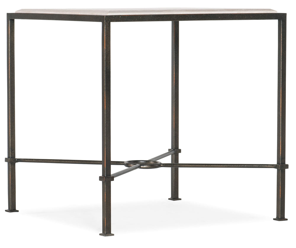 Melange - End Table - White