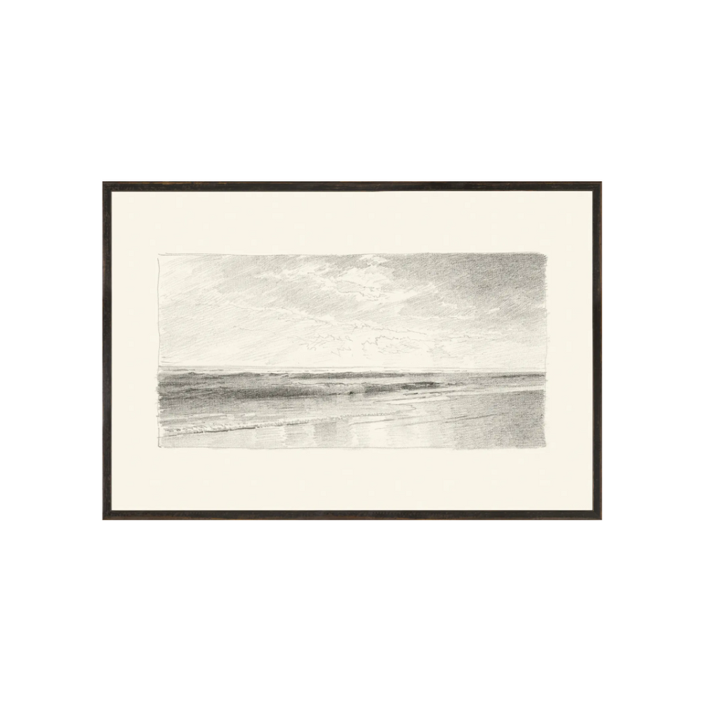 Richards – Folio, Graphite Seascape III – 1870