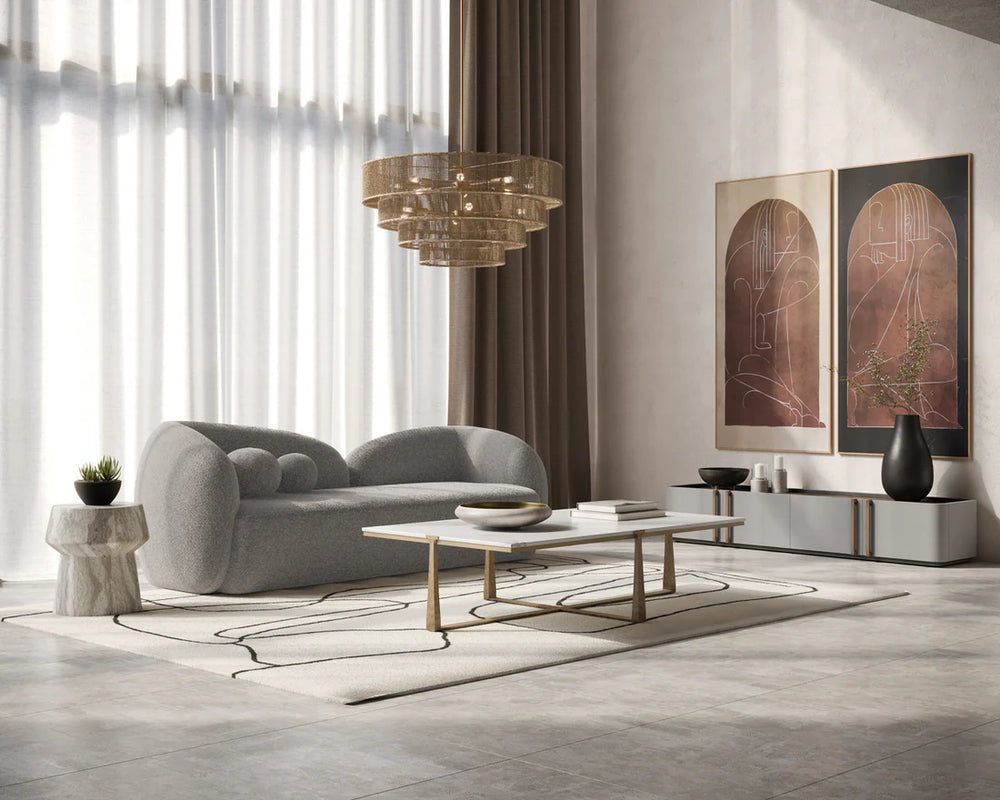 Rhine Chandelier - Natural Jute