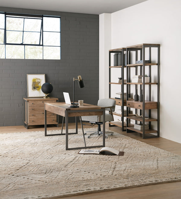 4-Shelves 1-Drawer Bookcase - Light Brown