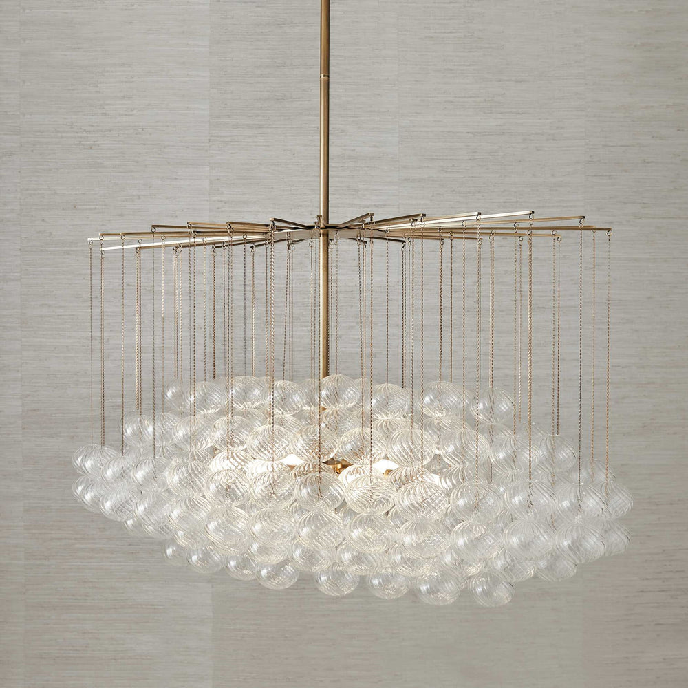 Bubbles - 6 Light Chandelier - Brass