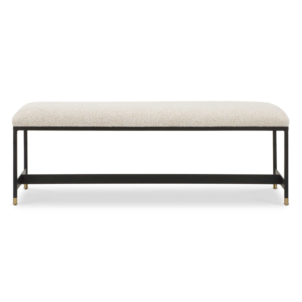 Halston - Upholstered Bench - White