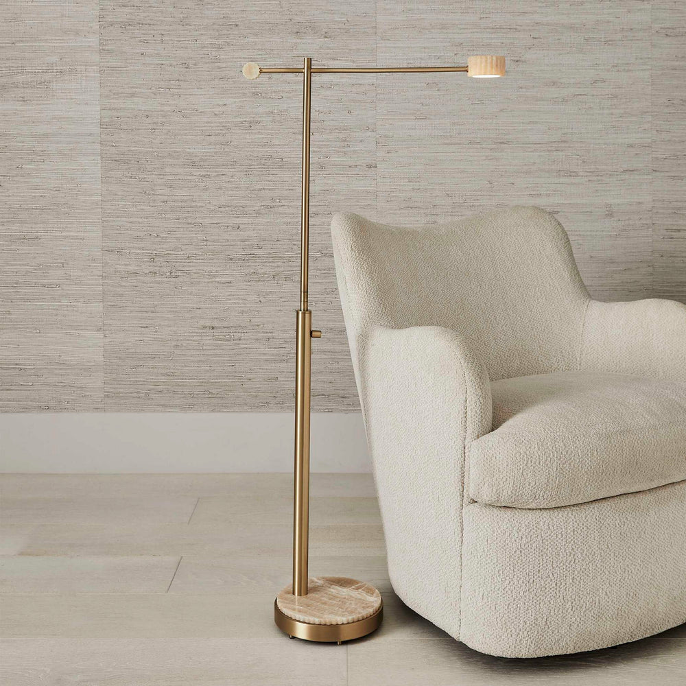 Floral Dollop - Floor Lamp - Gold