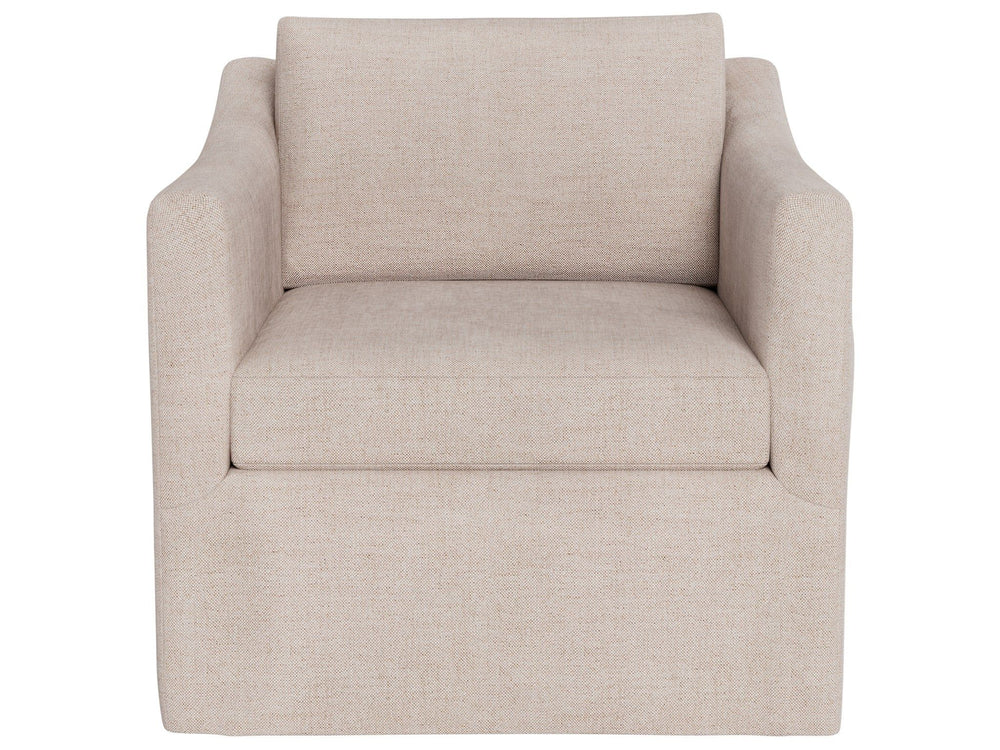 Asher - Slipcover Swivel Chair, Special Order - Beige